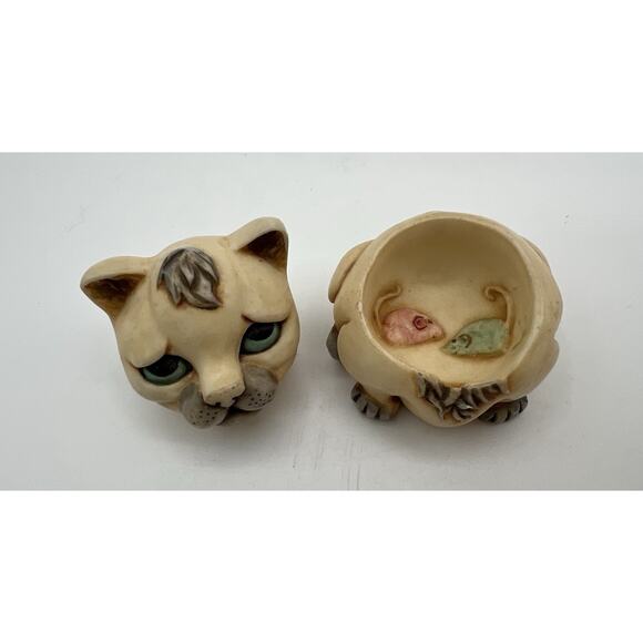 Harmony Kingdom 2001 Pot Bellys Mouser Trinket Box Pudgy Cat Figurine 2” - Picture 3 of 11